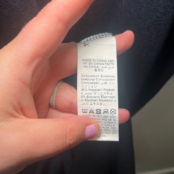 Shein Women's Half Zip Long Sleeve Collared Maxi Dress Navy Blue Size X-Large - Picture 4 of 6